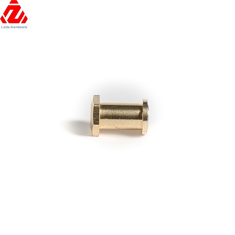 CNC Brass Turning Part/Brass Knurled Insert Nut Pin/Brass Threaded Insert Nuts