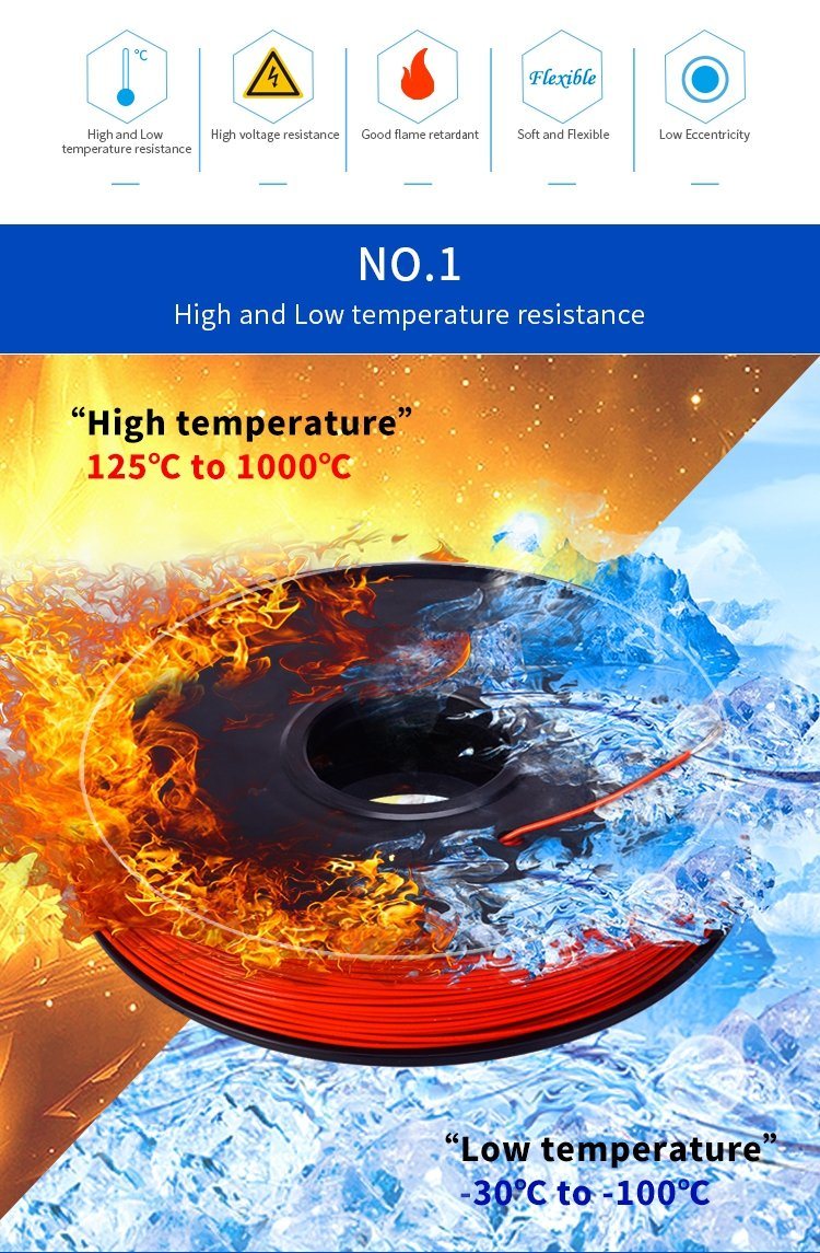 Mysun UL3512 High Temperature Resistant Flexible Silicone Rubber Wire