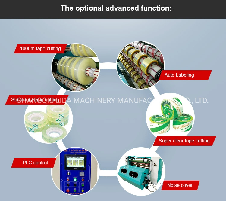 1300mm cinta de goma adhesivas rollo Jumbo rebobinadora cortadora longitudinal de la cinta BOPP