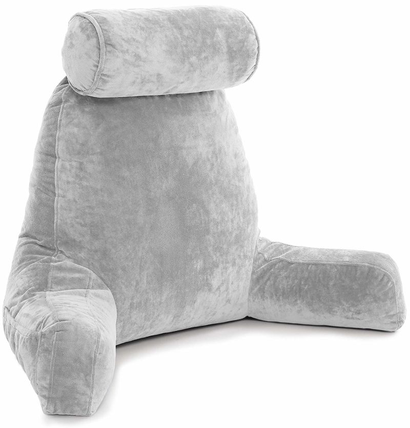 Cheap Ultra Plush Brushed Shredded Foam Bed Rest Reading Pillow