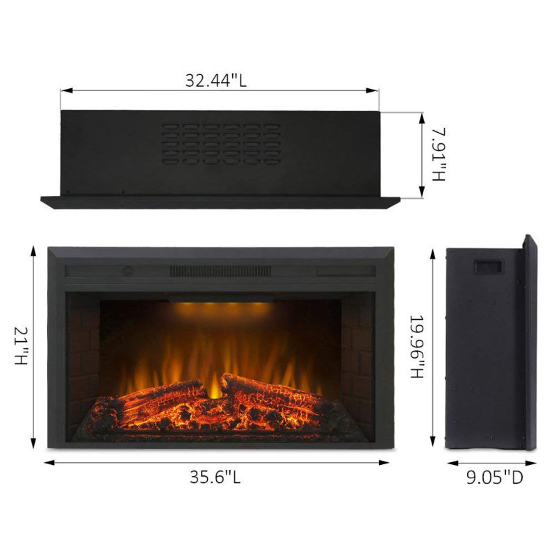 Home Appliance Heating and Decor Insert Electric Fireplace