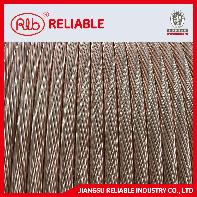 Bare Bimetal Copper Steel Strand Copper Coated Steel Wire