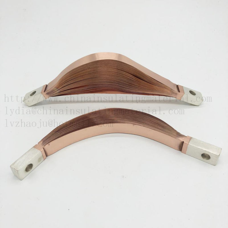 Flexible Laminated Flat Copper Busbar Copper Connectors Electrical Busbar Connectors