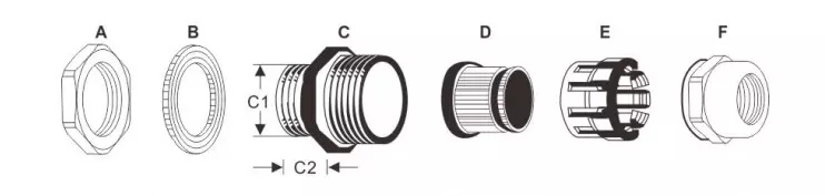 Hot Sale IP68 Pg36 Metric Size Brass Metal Cable Glands