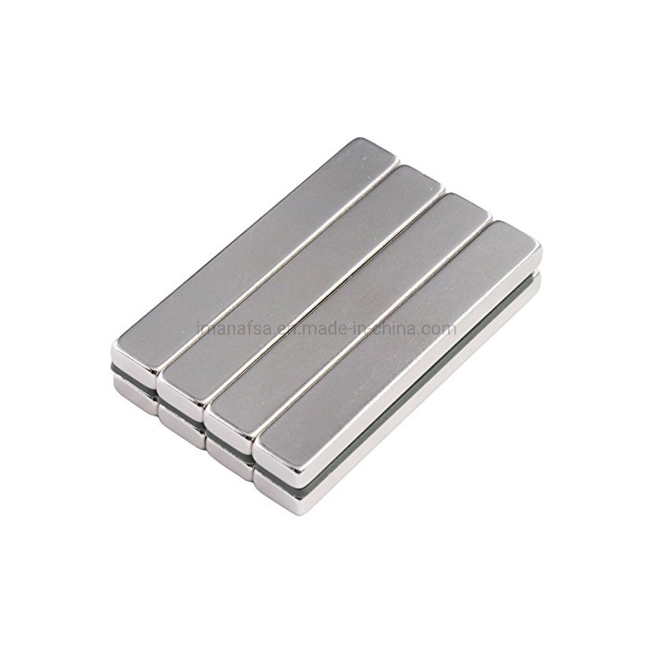 Big Strong NdFeB Magnetic Strips, Rare Earth Neodymium Bar Magnets