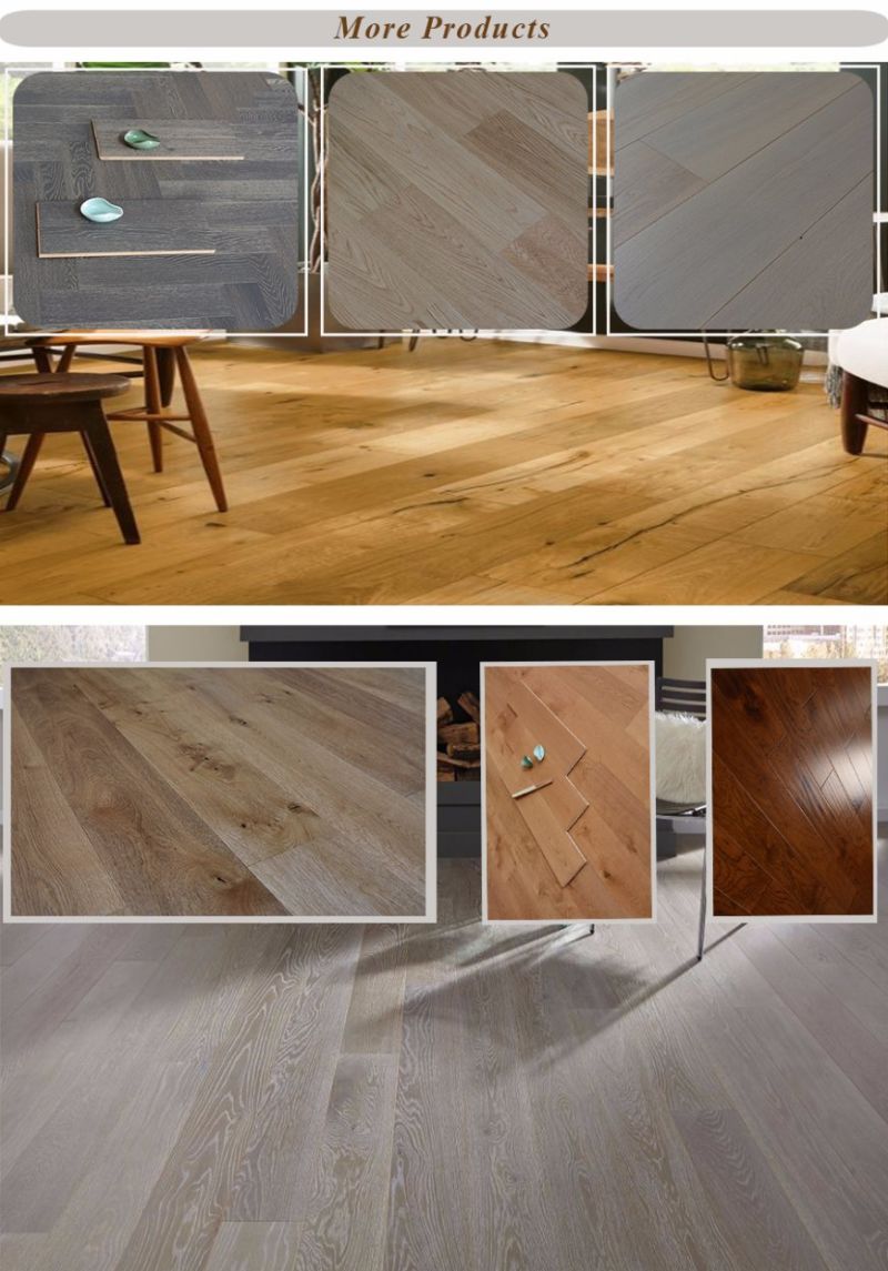 Star Product UV Painte Durable Natural Walnut Brushed Wooden Engineered Flooring