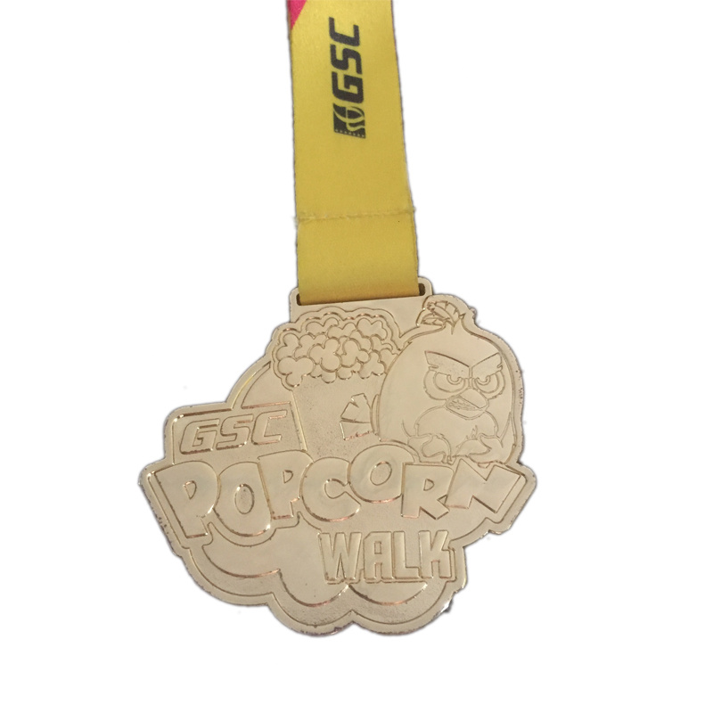 Customized Metal Gold Silver Bronze Medals with Ribbon