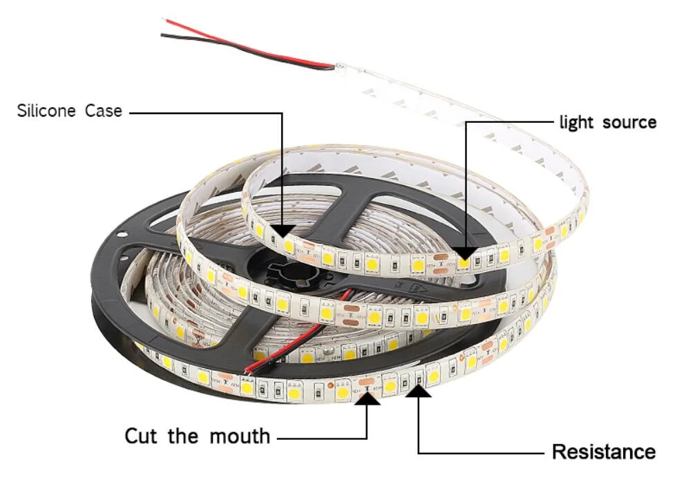 150LEDs 10mm PCB SMD 5050 LED Strip RGB 5m Waterproof LED Strip Light