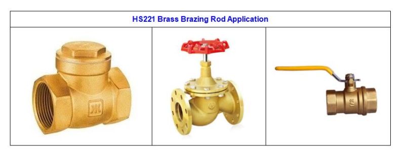 China Brass Brazing Rod for Welding Brass HS221 2.4mm 3.2mm