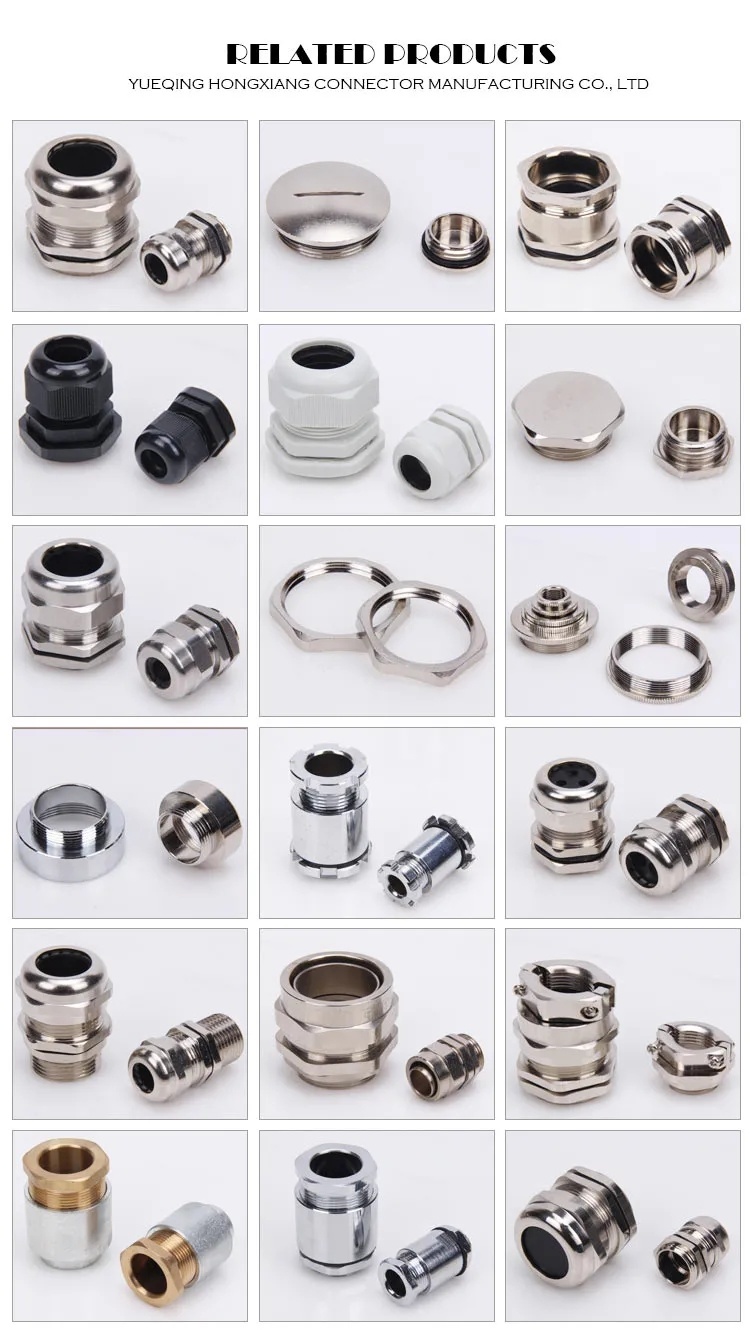 Hot Sale IP68 Pg36 Metric Size Brass Metal Cable Glands