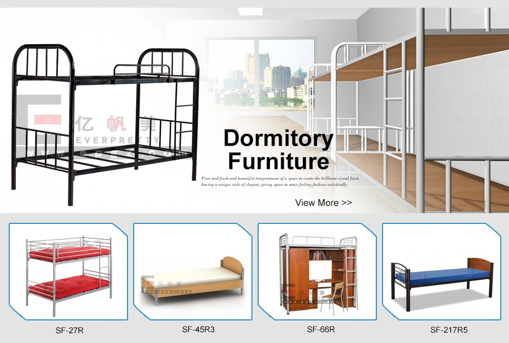 School Furniture Dormitory Metal Bunk Beds Double Deck Steel Beds