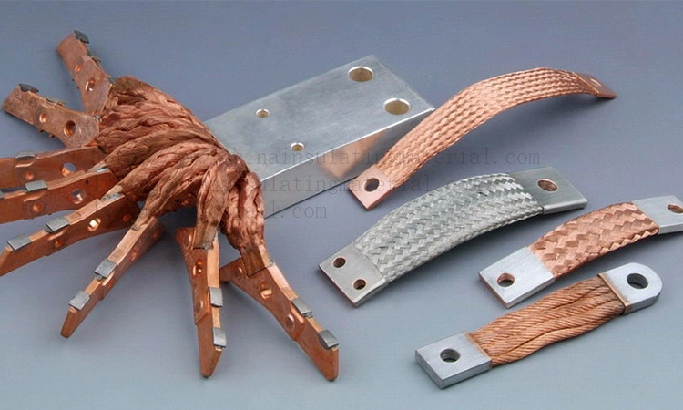 Copper Braid with Soft Conductive Connection Flat Copper Connector