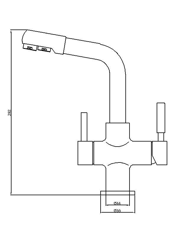 Brass 3 Ways Drinking Water Filter Water Faucets