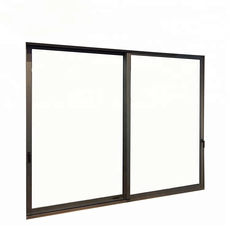 Decorative Double Glass Aluminum Profile Exterior Balcony Sliding Glass Door