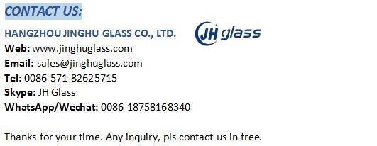 3mm+0.38PVB+3mm to 5mm+3.04PVB+5mm Laminated Glass