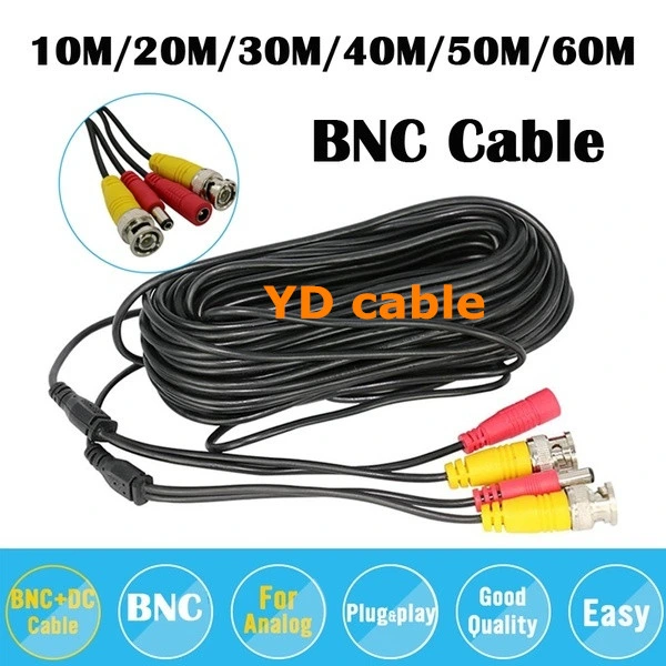 Coaxial Cable+2c Power Cable CCTV CATV Cable RG6 Copper Cable Coaxial Siamese Cable Copper Wire