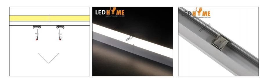 Waterproof IP68 Outdoor LED Profile for LED Strips Aluminum LED Channel Aluminium LED Lighting Profile