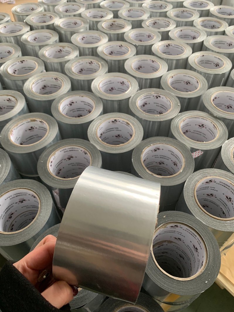 Air Conditioner Adhesive HVAC Aluminum EPDM Foil Duct Tape HVAC Tape for Thermal Insulation