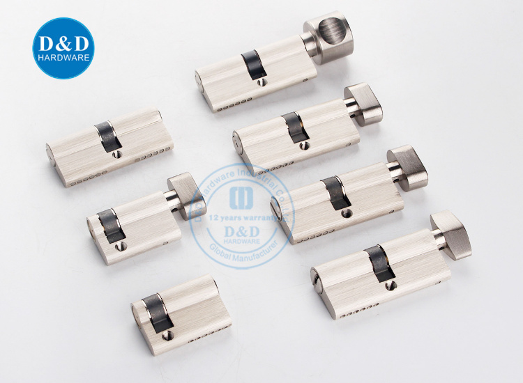 Euro Profile Brass Key and Thumb Turn Cylinder Lock