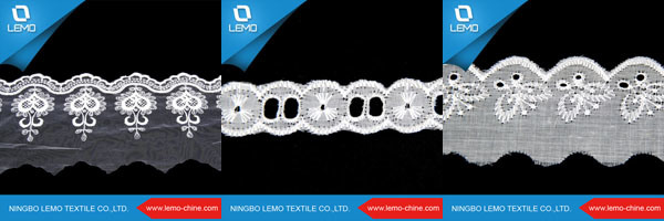 OEM High Quality Polyester Cotton Tc Lace Trim for Wedding Dress