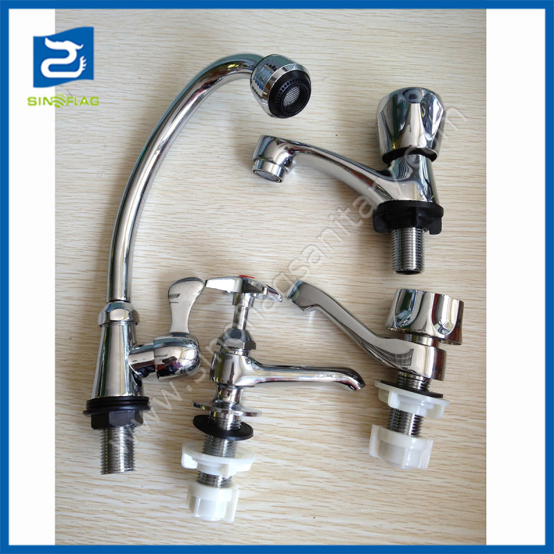 Slow Open Brass Water Mixer for Bathroom Water Tap