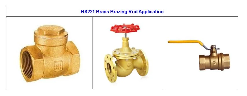 China Brass Brazing Rod for Welding Brass HS221 2.4mm 3.2mm