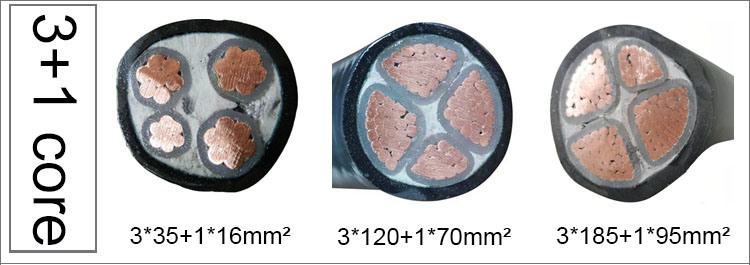 PVC Sheathed Steel Tape Armored Copper Wire Electric Cable