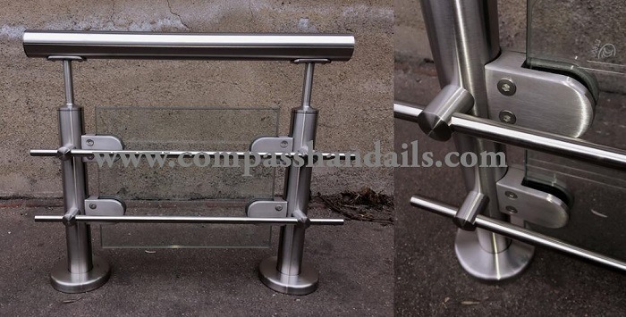 Stainless Steel Glass Balustrade for out Door Railings/Glass Railing