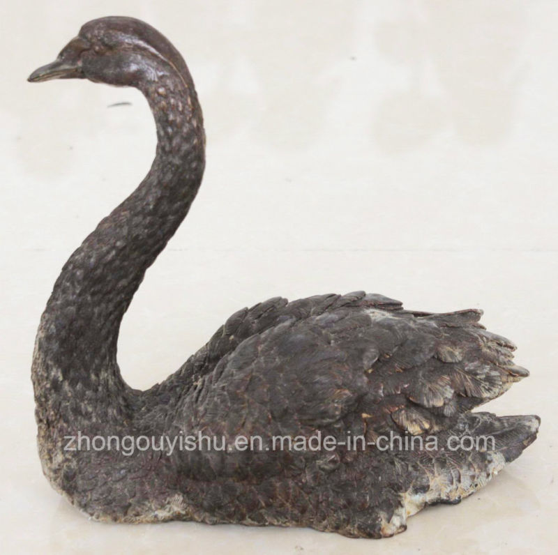 Animal Sculpture, Bronze Wild Goose Sculpture, Bronze Swan Sculpture