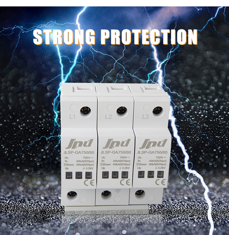 80ka Industrial Surge Suppressor Lightning Protection Power Surge Protective Devices