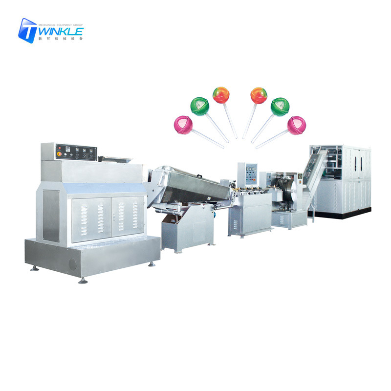 Golden Tie Big Round Lollipop Wrapping Machine Golden Ribbon Lollipop Packing Machine