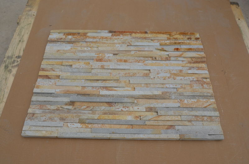 Hot Sale Thin Strips Stone Veneer for Yellow Quartz