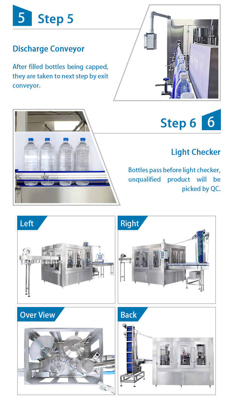 Automatic Pure Drinking Pure Mineral Water Bottle Filling Machine Equipment