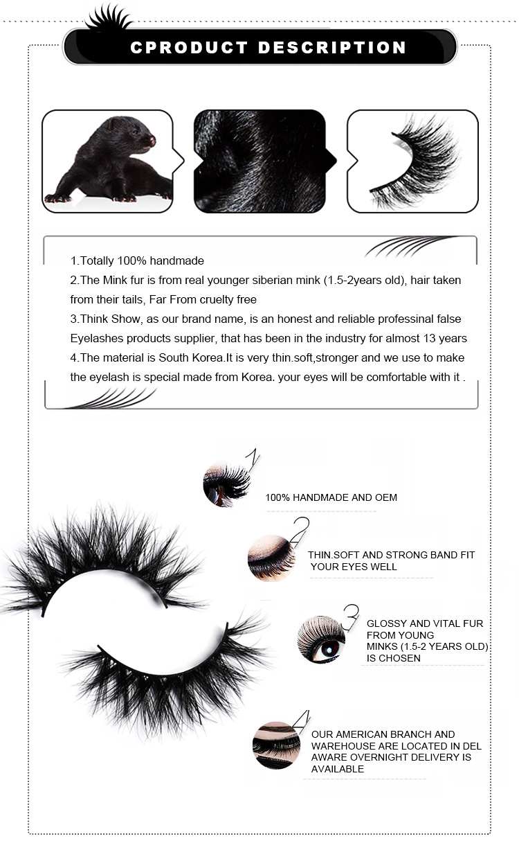 Super Soft Siberian Mink Lash Extension Strips and Eyelash