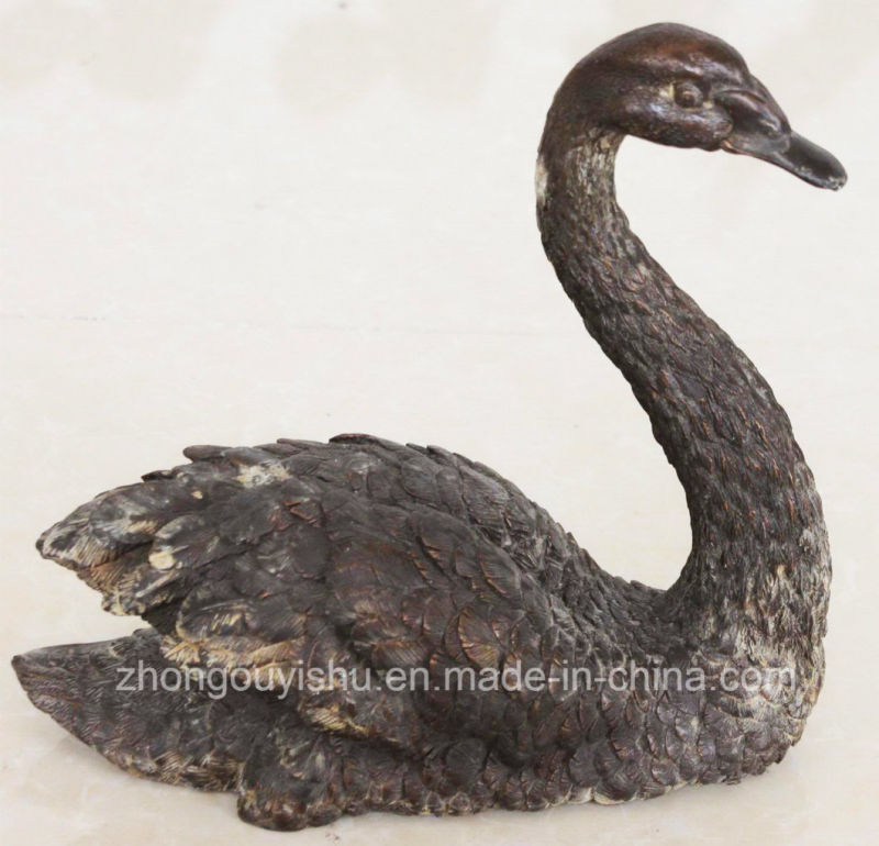 Animal Sculpture, Bronze Wild Goose Sculpture, Bronze Swan Sculpture