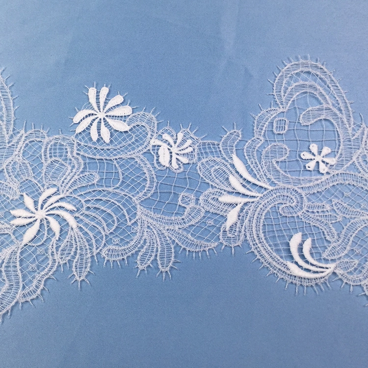 Bridal Veil White Decorative Stretch Wide Lace Trim