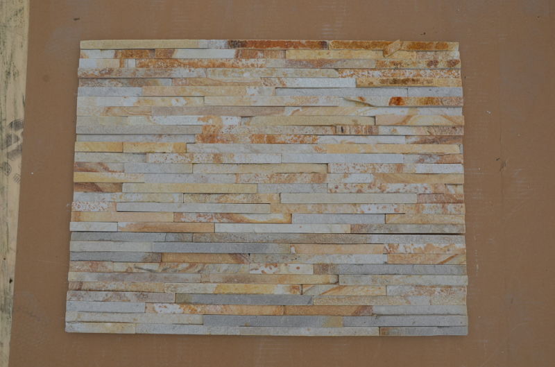 Hot Sale Thin Strips Stone Veneer for Yellow Quartz