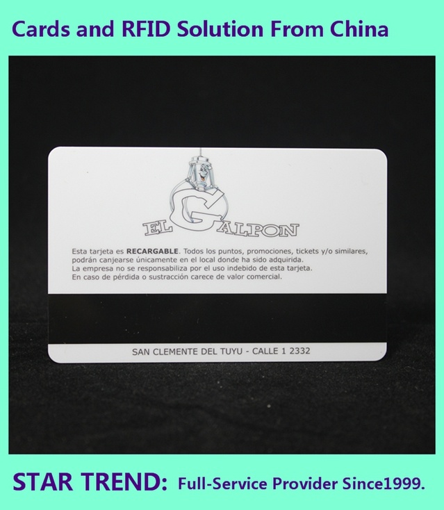 Standard Card Cr80 0.76mm Made Plastic with Magnetic Stripe