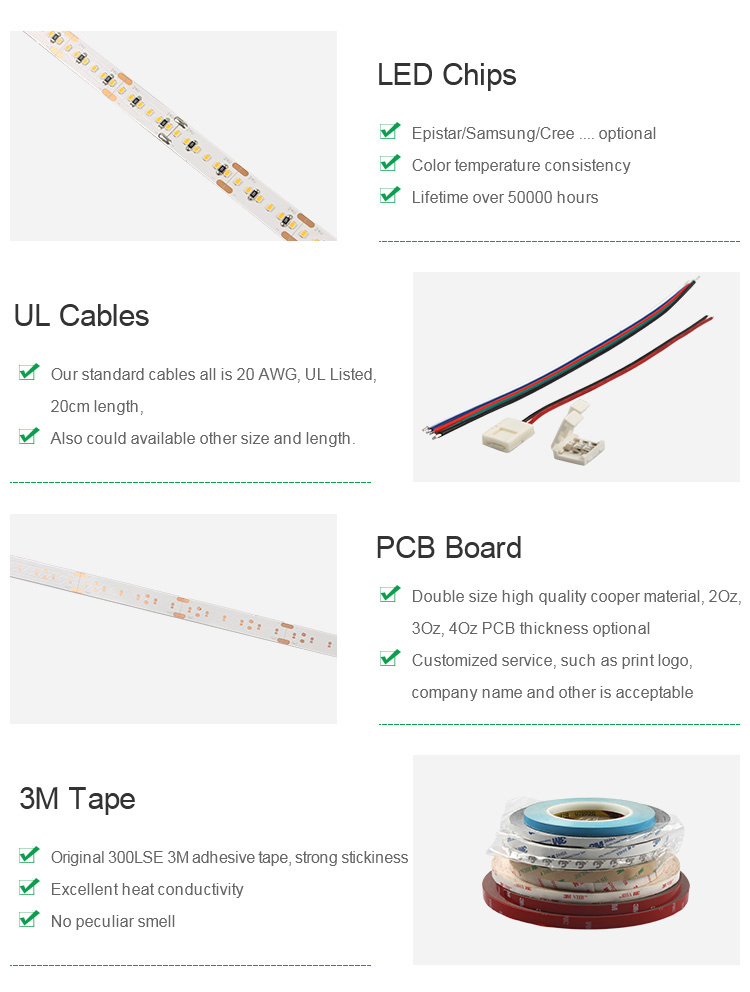 Narrow PCB LED Strip Light 3mm SMD2216 Flexible LED Strip