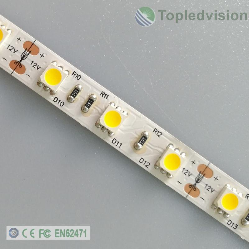 3years Warranty Epistar SMD5050 LED Strip 300LEDs 72W 5m/Roll