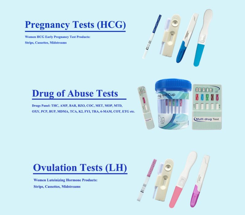 HCG Pregnancy Test Lh Ovulation Test Strip Cassette Midstream