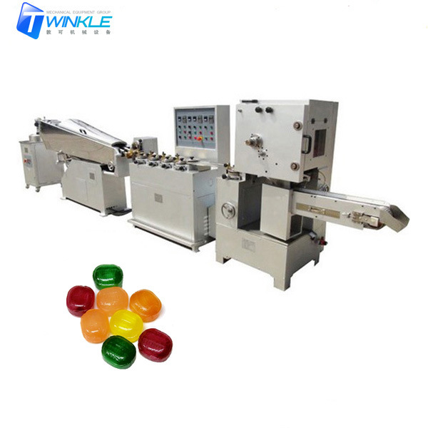 Golden Tie Big Round Lollipop Wrapping Machine Golden Ribbon Lollipop Packing Machine