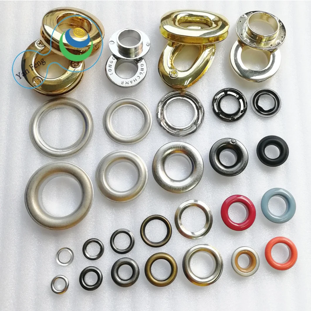 17mm Flat Face Shape Brass Eyelet for Garment Accessories