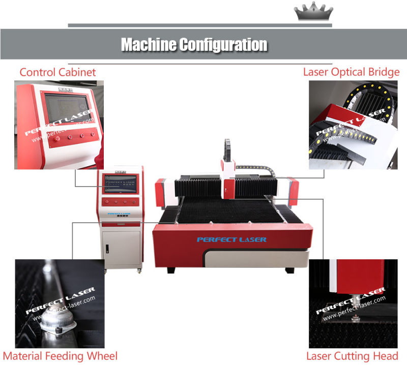 Brass Sheet Metal Fabrication Fiber Laser Metal Cut Machine with Ce