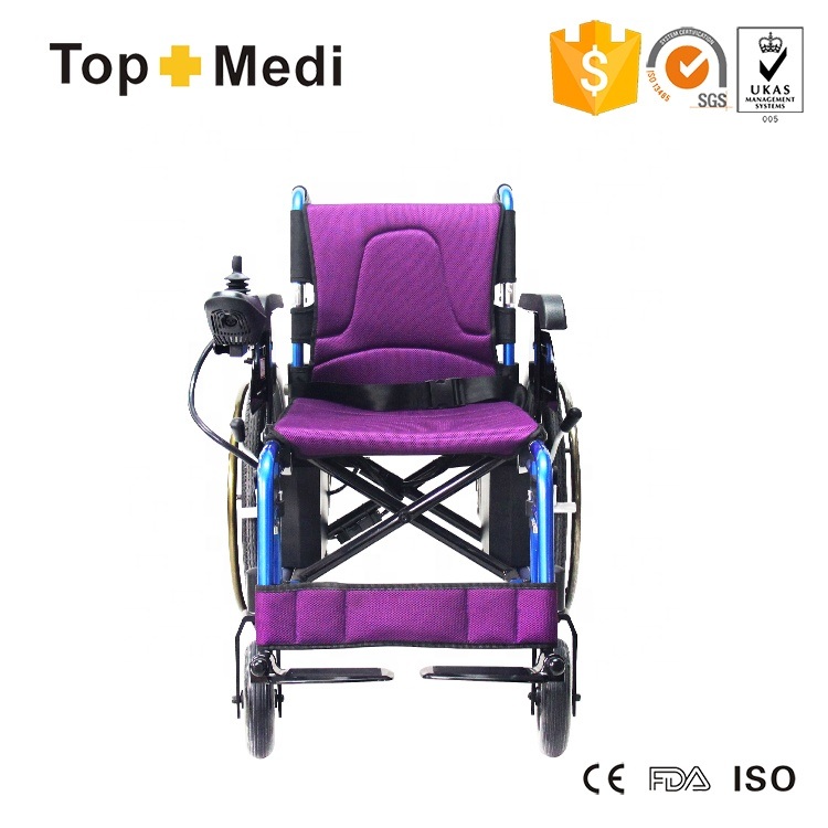 New Easy Folding Magnesium Alloy Electric Wheelchair for Elderly