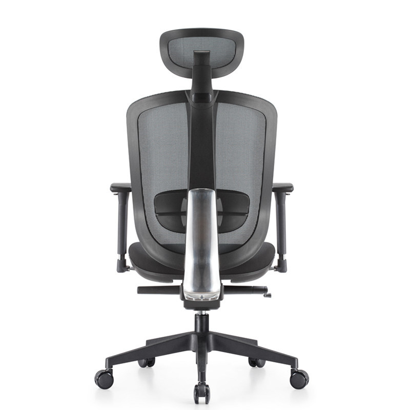 Self-Adjusting Back Ergonomic Black Adjustable Swivel Executive Office Chair