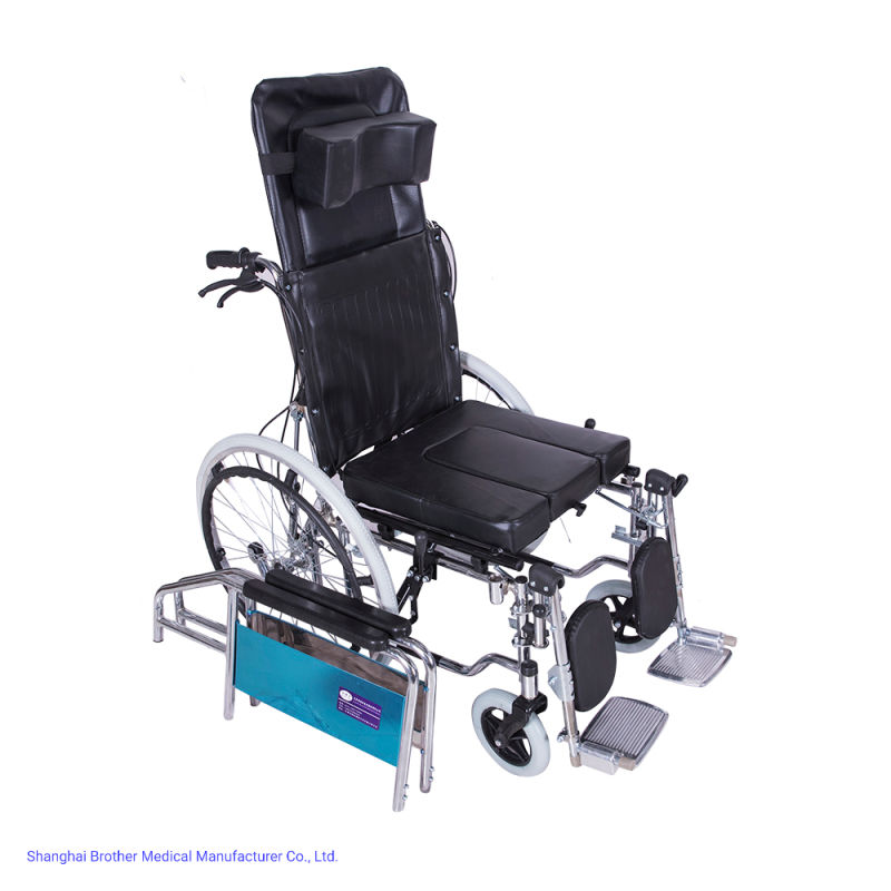 2021 Commode Wheelchair Rolling Wheel Chair for Injured and Disabled