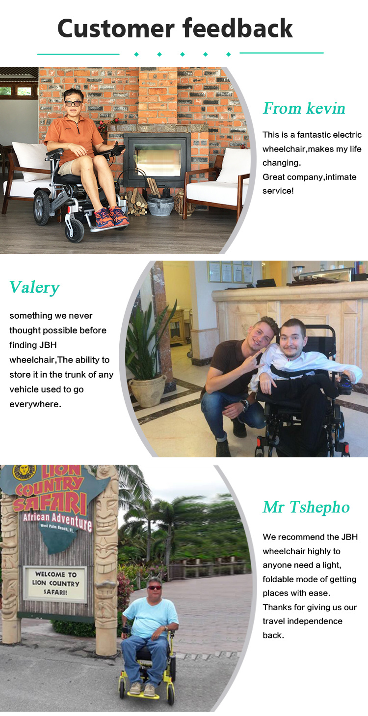 Light Portable Wheelchair Folding Electric Handicapped Motorised Power Chair