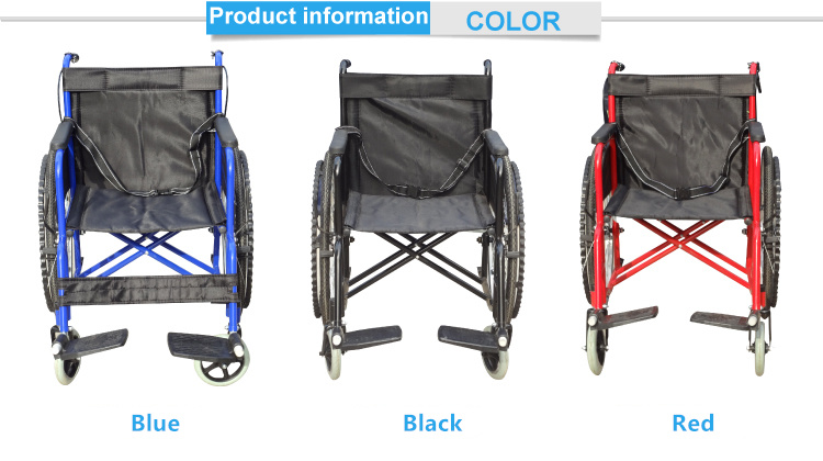 Factory Direct Selling Lightweight Manual Adjustable Wheelchair for Old Patient