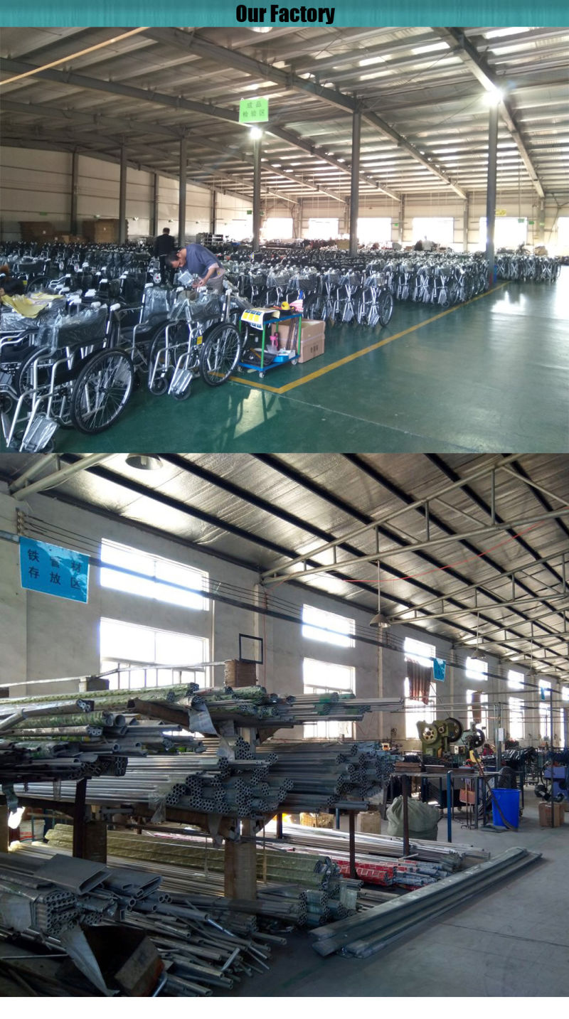 Folding Aluminum Alloy Light Weight Economical Manual Wheelchair